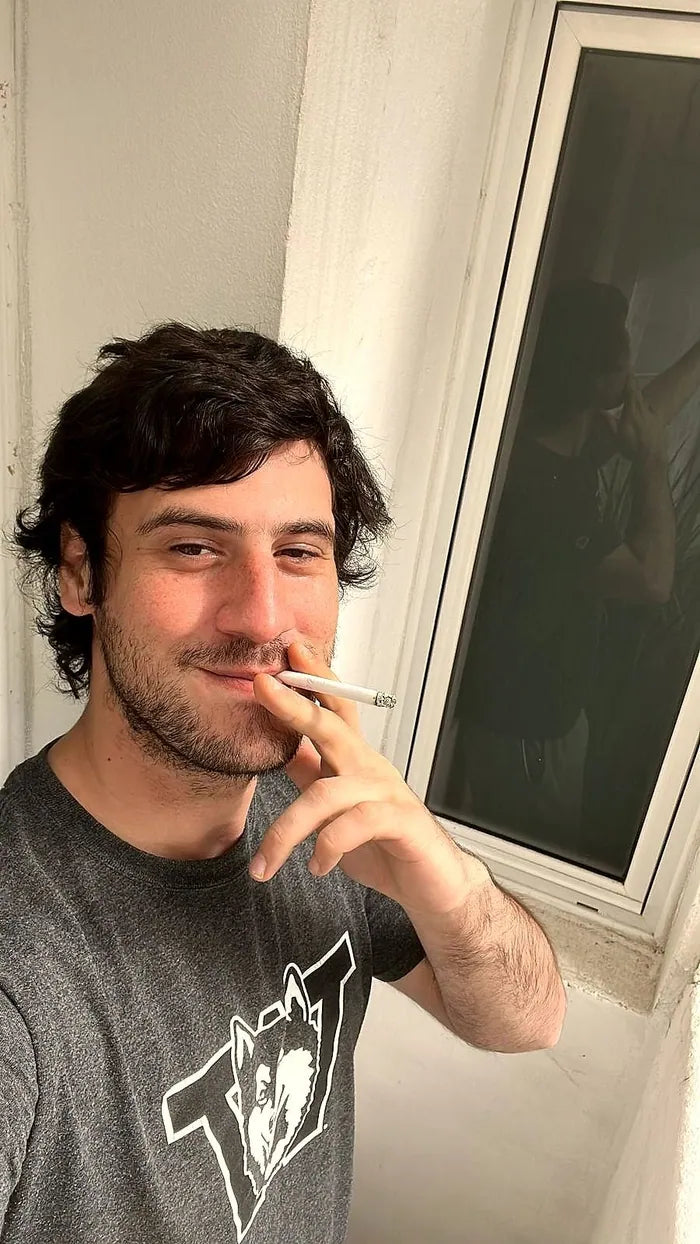 Antes: fumando