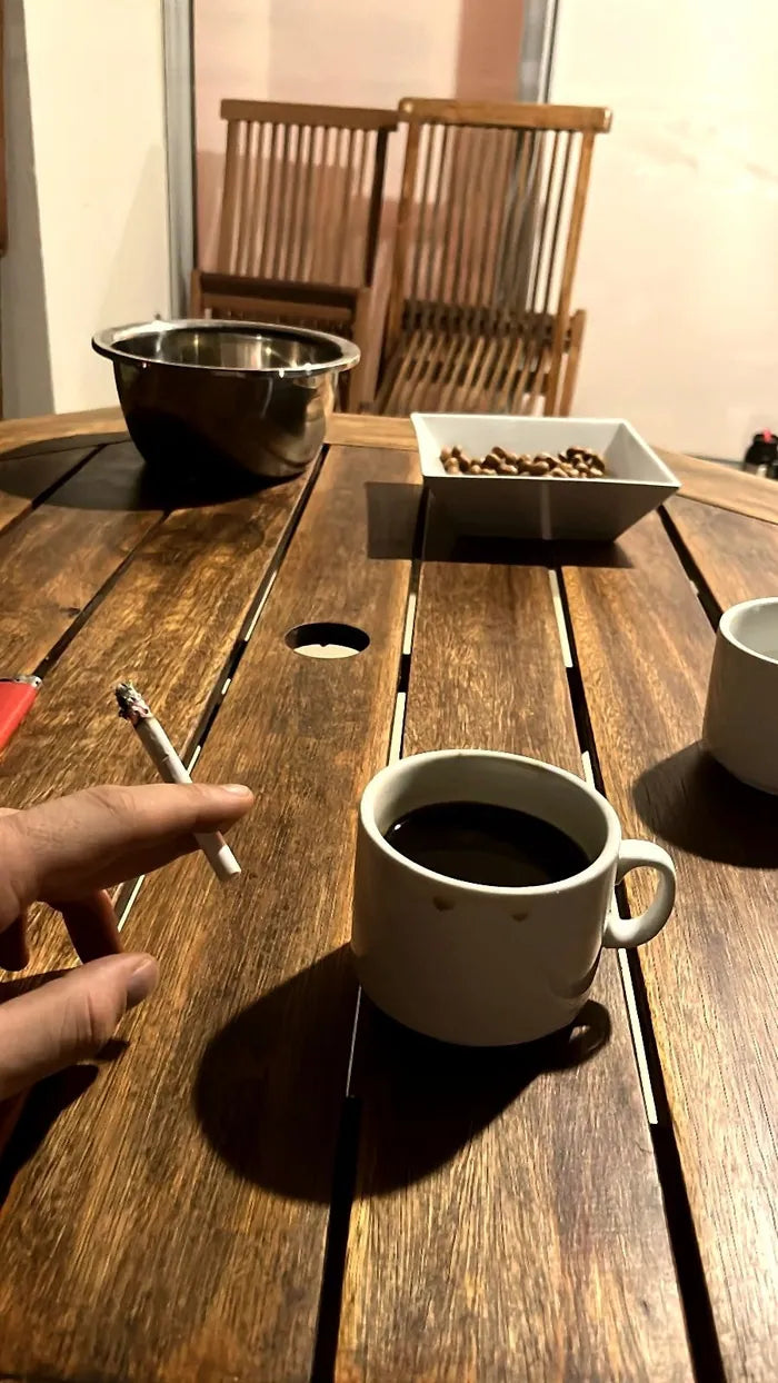 Mi vida de antes, fumando